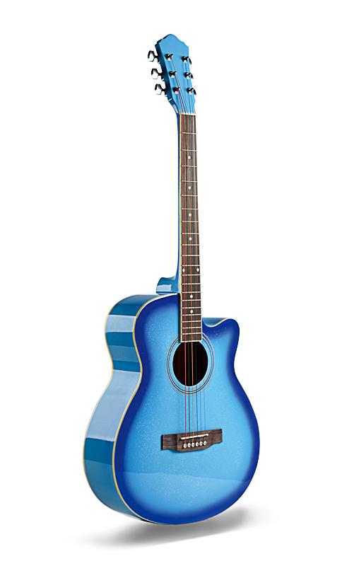 high-gloss colored strings student acoustic guitar (3)