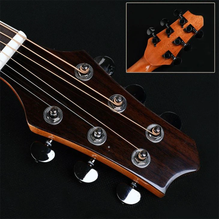 Mahogany Folk Steel String Travel Acoustic Guitar