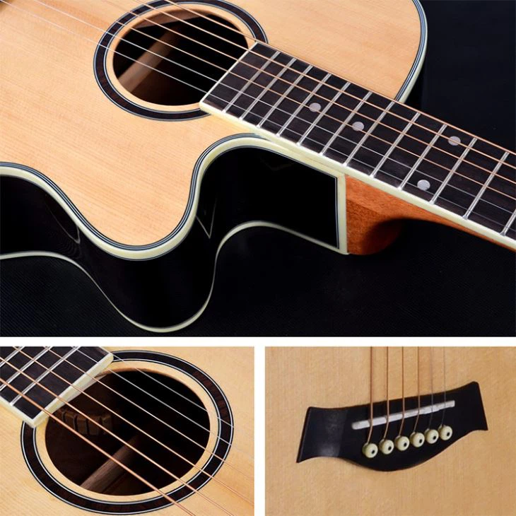 Mahogany Folk Steel String Travel Acoustic Guitar